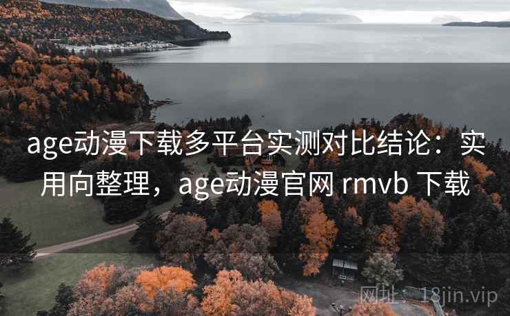 age动漫下载多平台实测对比结论：实用向整理，age动漫官网 rmvb 下载